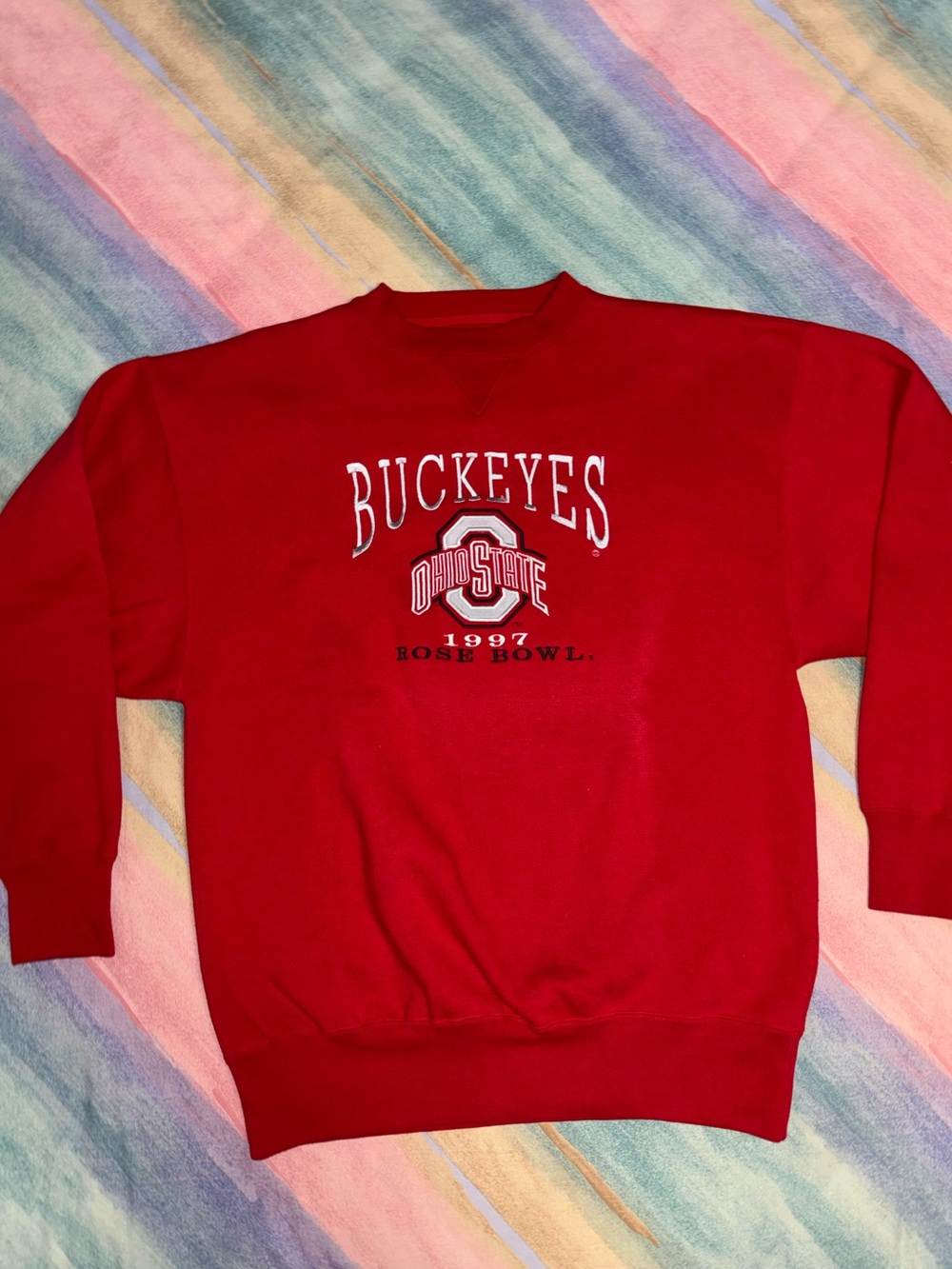 OHIO STATE • Vintage buckeyes rose bowl sweatshirt size L